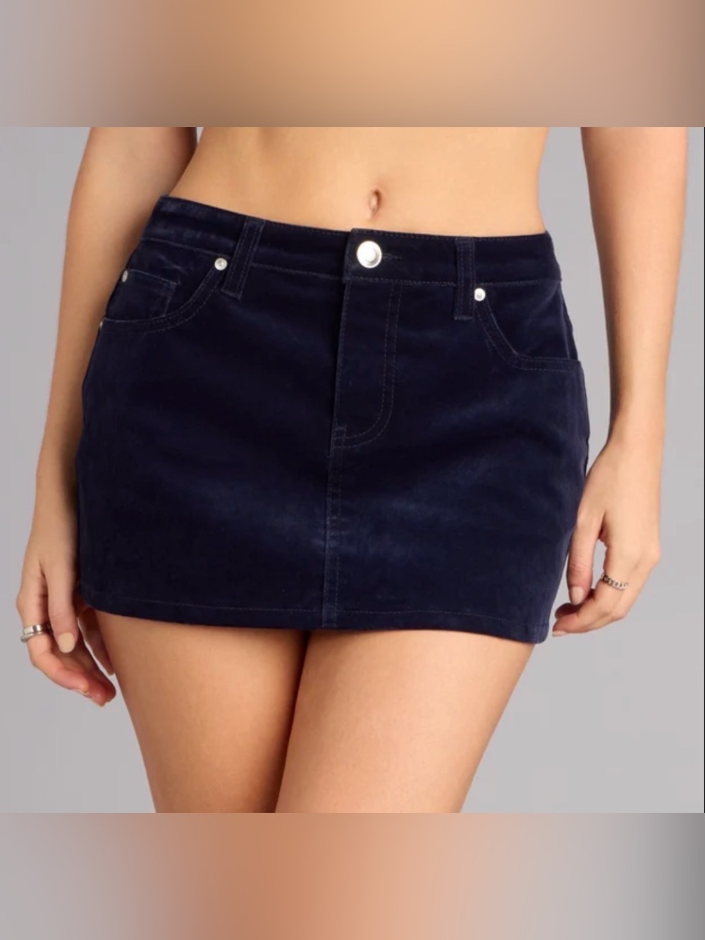 Forever 21 Navy Blue Mini Skirt